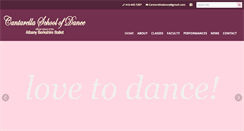 Desktop Screenshot of cantarellaschoolofdance.org